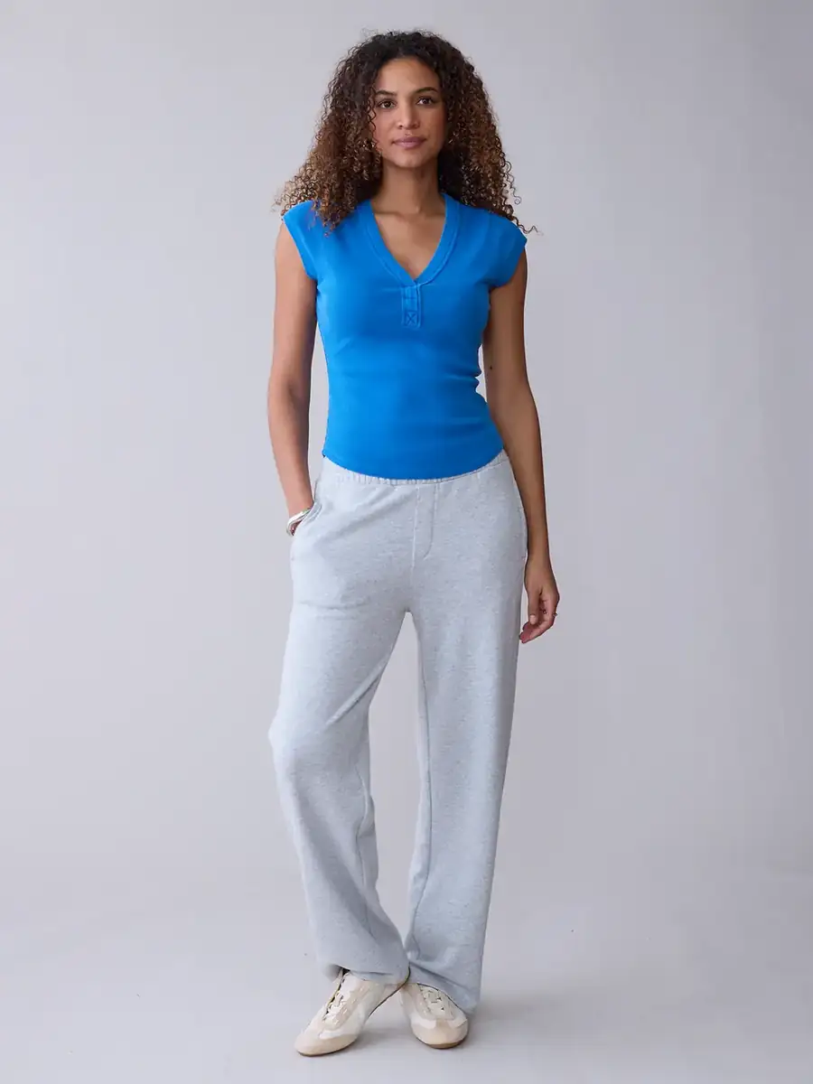 Washed Cap Sleeve Carter Top