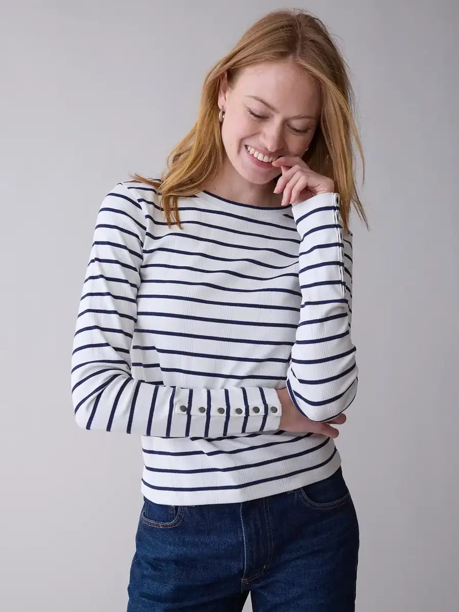 Striped Sabine Long Sleeve Top